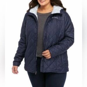 Columbia Jacket size 3x Cozy Quilted Sherpa Lined Copper Crest Hooded size XXXL